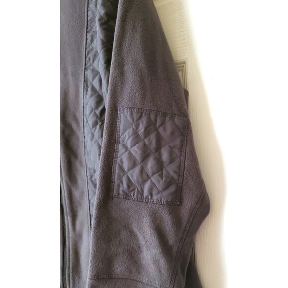STYLE & CO WOMAN SPORT FLEECE AND QUILTED GRAY JACKET SIZE 3X NWT - Picture 4 of 8